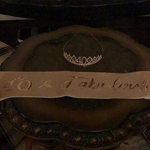 40 and Fabulous Tiara & Sash